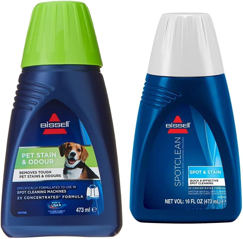 Bissell 2x Concentrated Formula, Pet Stain & Odour, 473ml & 79B9E 2x