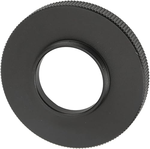 Miniatura 8 de Yoidesu Anillo adaptador de cámara, soporte C a adaptador de tornillo T2, aleación de aluminio negro adaptador de lente de cámara anillo de