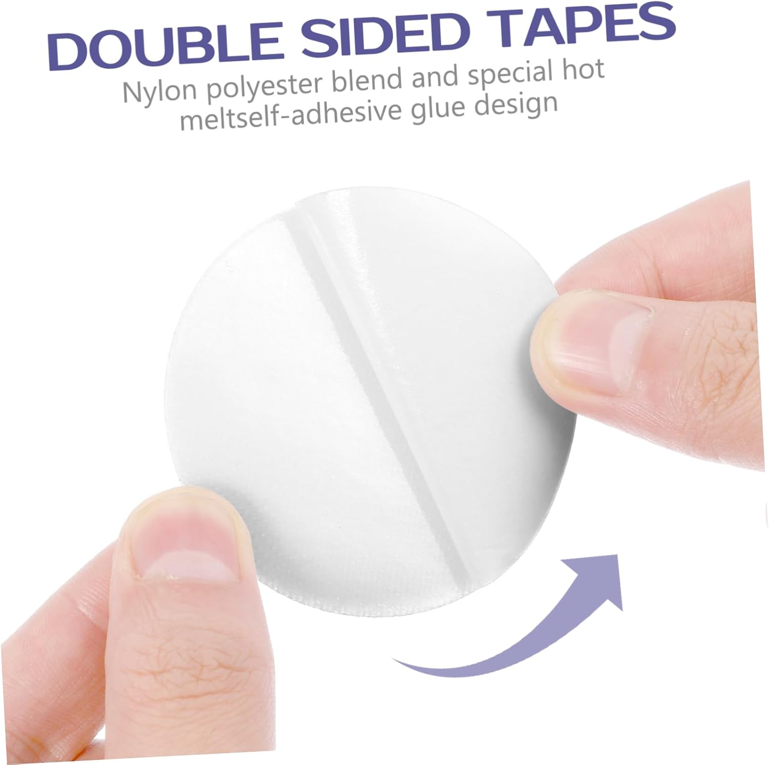 NUOBESTY 40pcs Hook and Tapes Double-Sided Self-Adhesive Strips for Crafts Self-Stick Pads