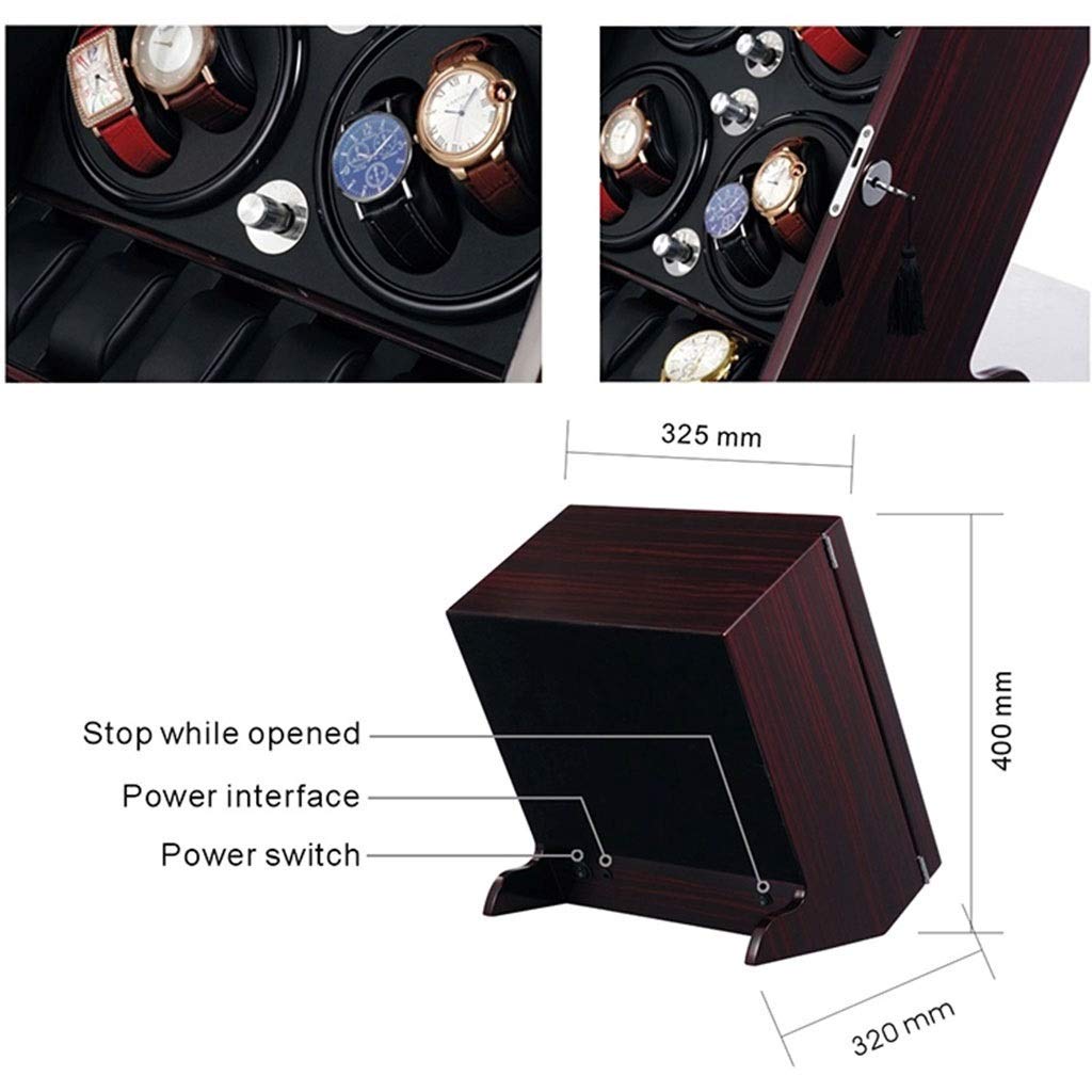 Luxuriöser automatischer Uhrenbeweger (8+5), luxuriöse Aufbewahrungsbox, Organizer, Geschenkidee，