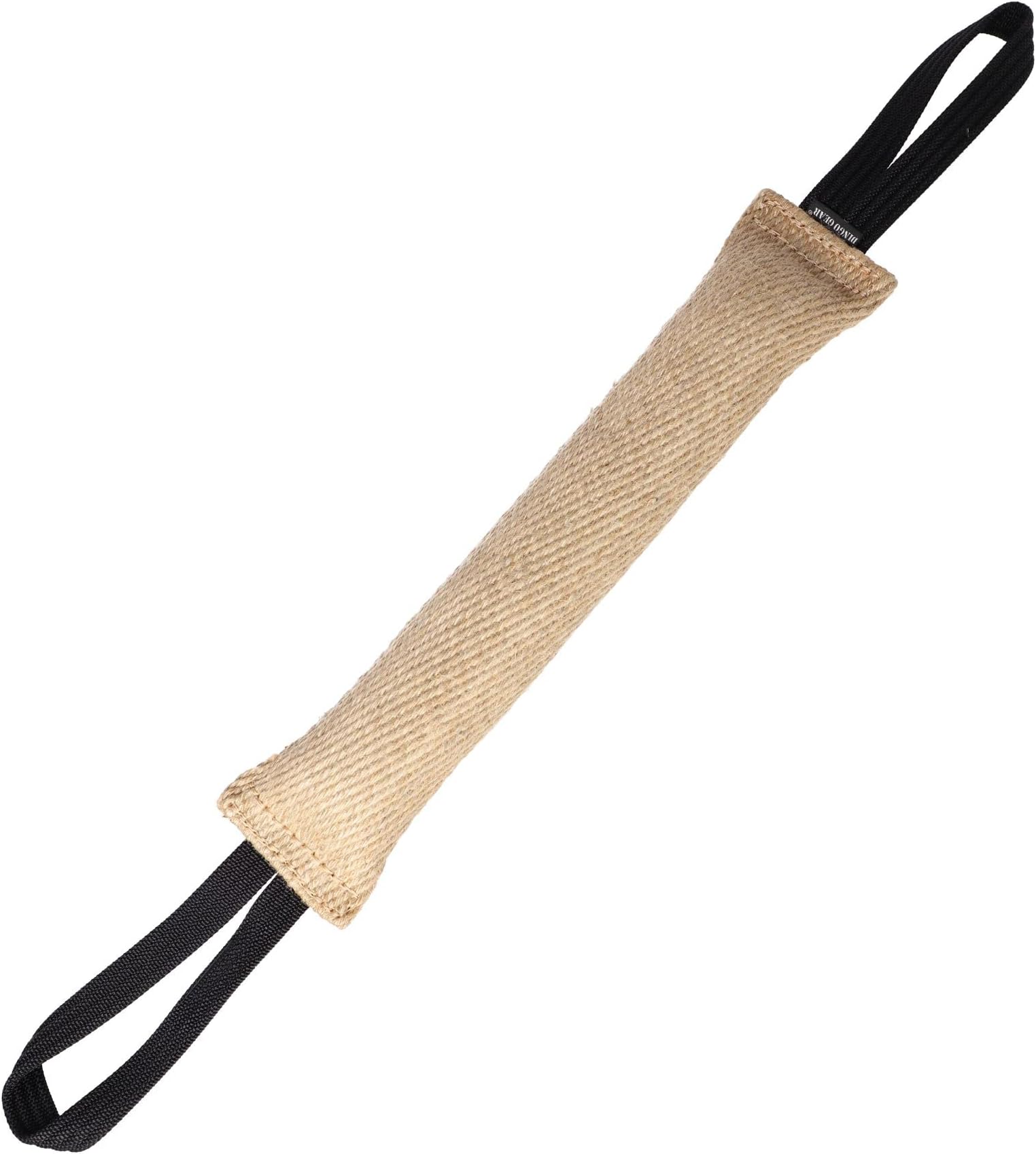 DINGO GEAR Bite Tug with 2 Handles Reinforced for Dog Training and Fun 40 x 6 cm, Jute