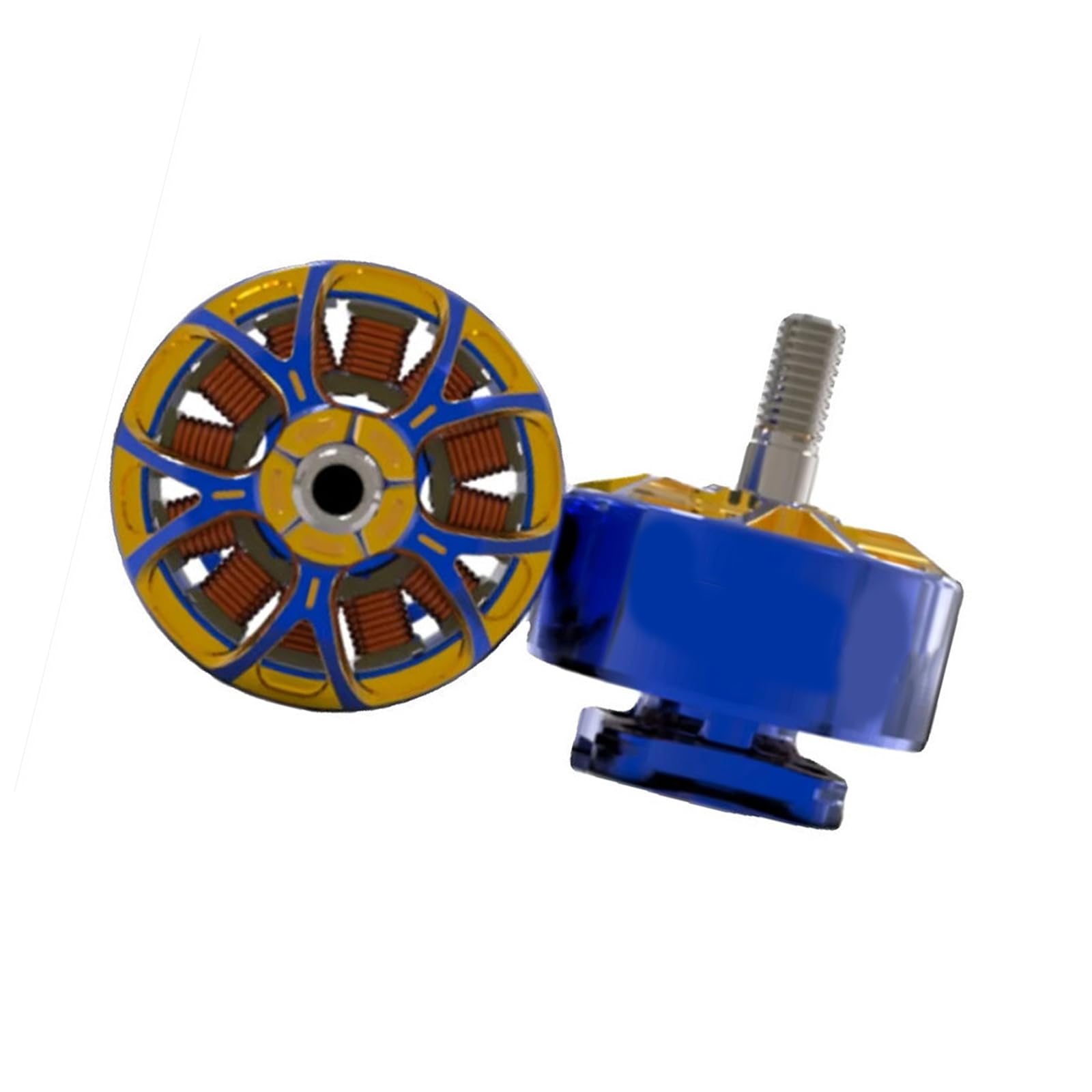 Motor FPV de aleación de aluminio para actualización de energía, componente compacto sin escobillas, uso de actualización de reparación de ensamblaje, pieza de repuesto para práctica de vuelo, pieza