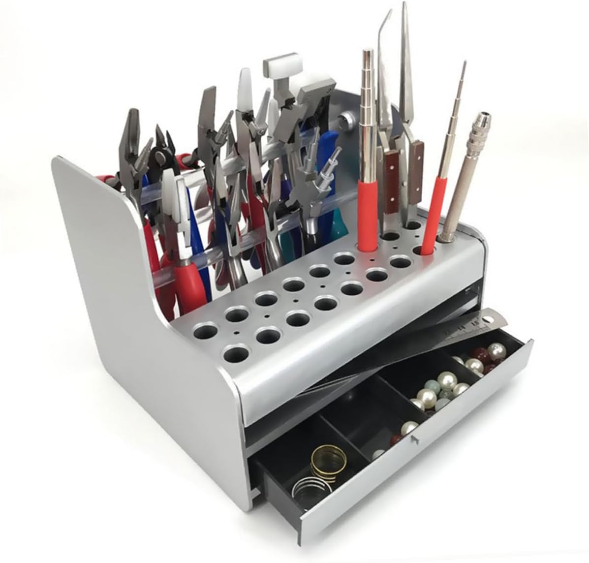 Stationary Organizer Pliers Rack Tool Holder Bracket Sturdy Construction for Workshop