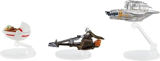 Hot Wheels Star Wars Starships 3-Pack Die-Cast Vehicles Inspired By The Mandalorian