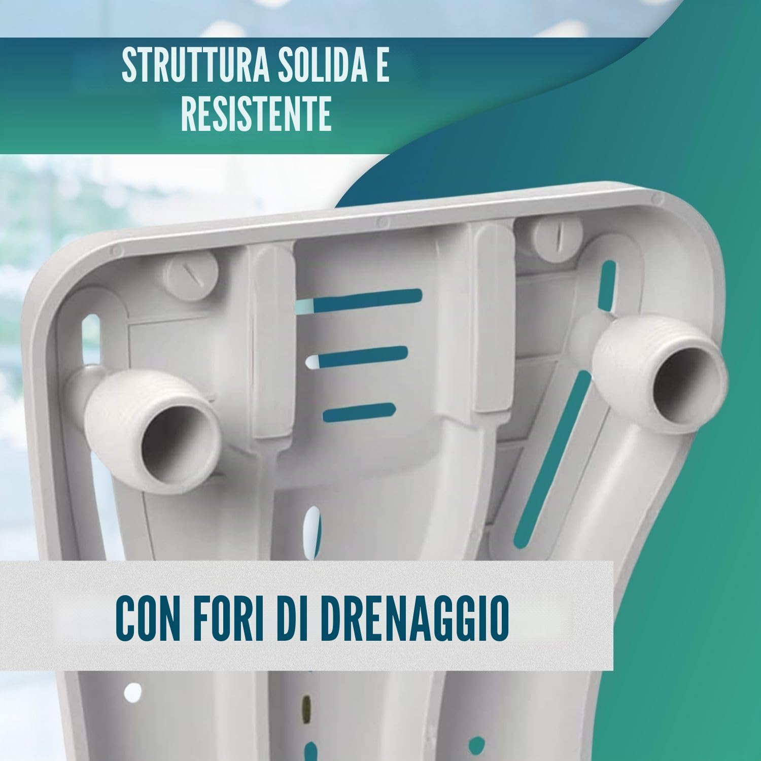 OrtoPrime - Sedile per vasca da bagno, antiscivolo, per adulti, regolabile, facile da trasportare, con manico di sicurezza, comodo e sicuro