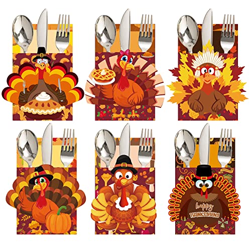 Thanksgiving Table Decorations, Thanksgiving Tableware Cutlery Holder Decor