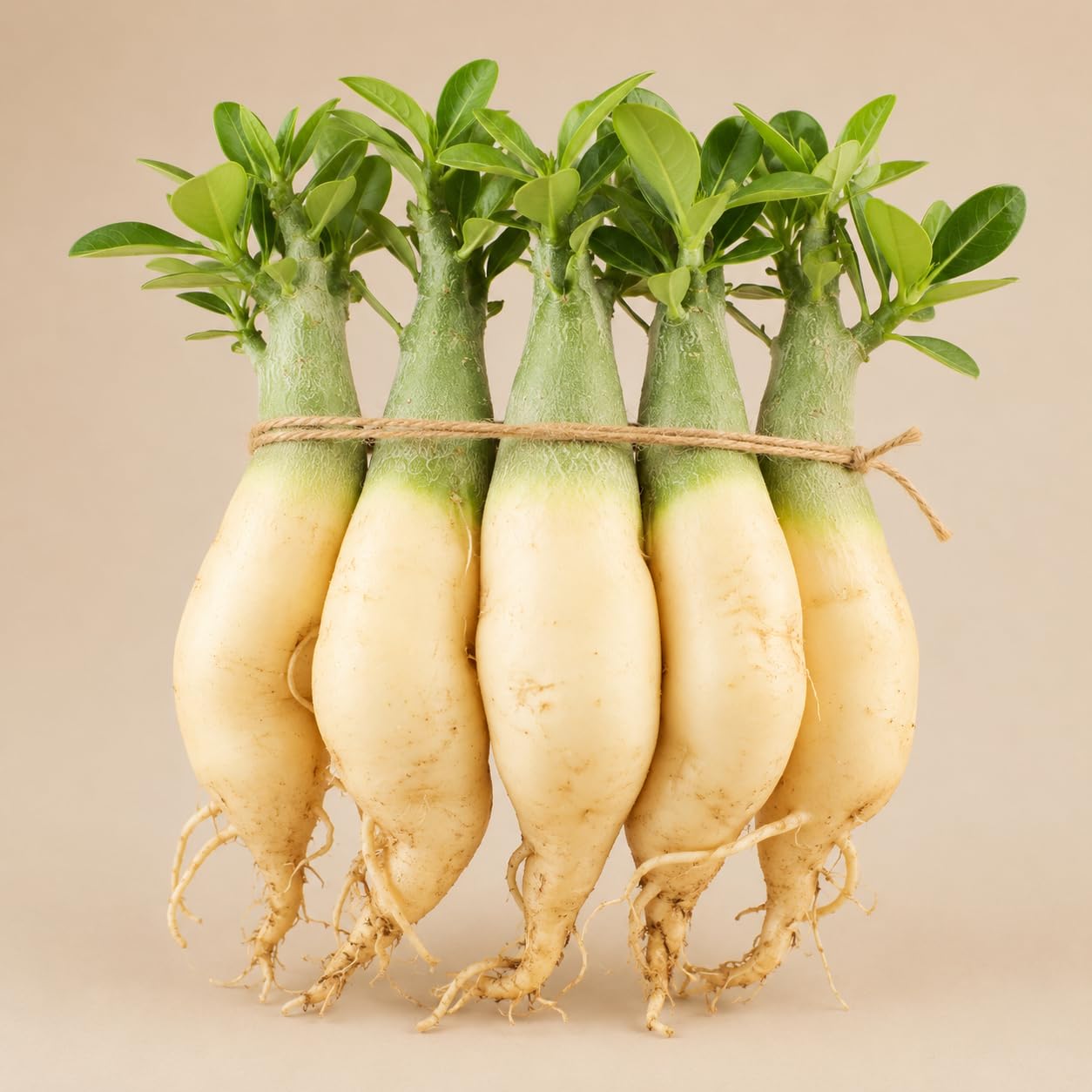 Ideale Seltene WüStenrosen, üBerraschend Wachsend, Lange BlüTezeit,Gartende Seltene, Kältefeste-5Zwiebeln-F