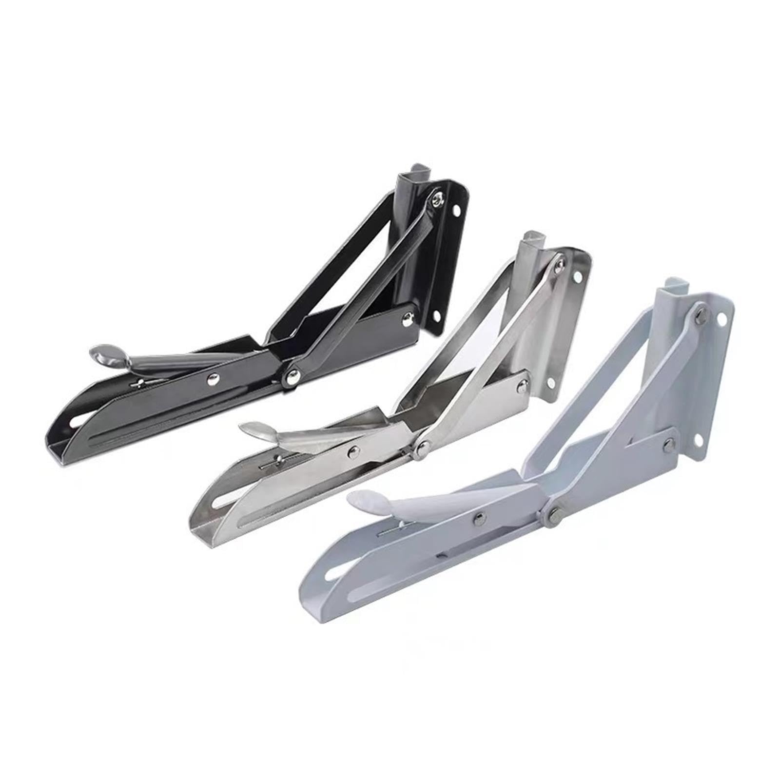 Équerre d'angle pliable 2 pcs 8-20" acier inox support étagère mural