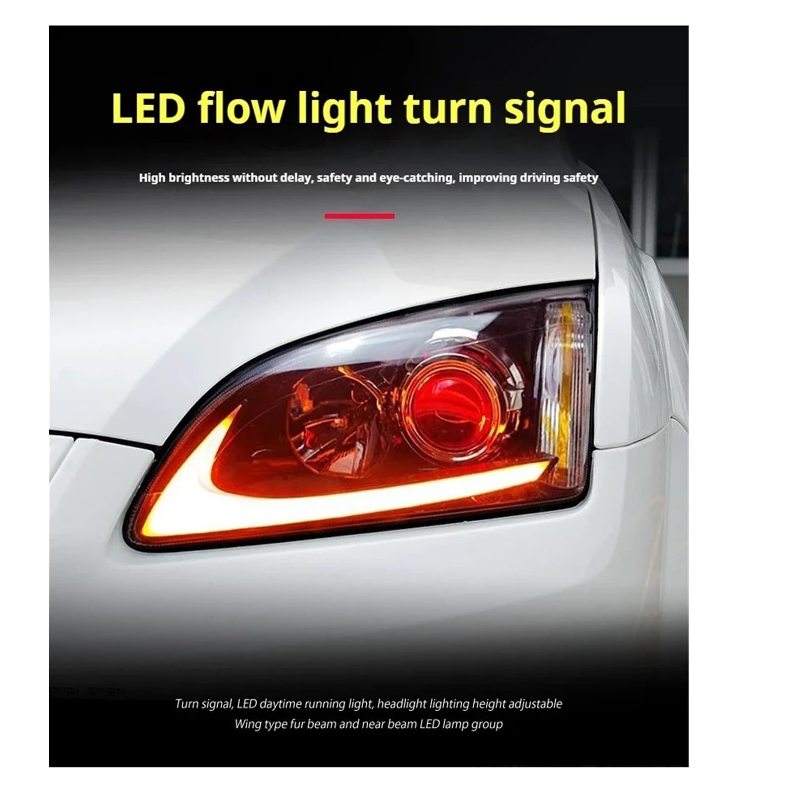 Gruppo Ottico Anteriore per Focus 2005-2008 FT Luci per Auto Proiettore Faro Luce Diurna Accessori automobilistici