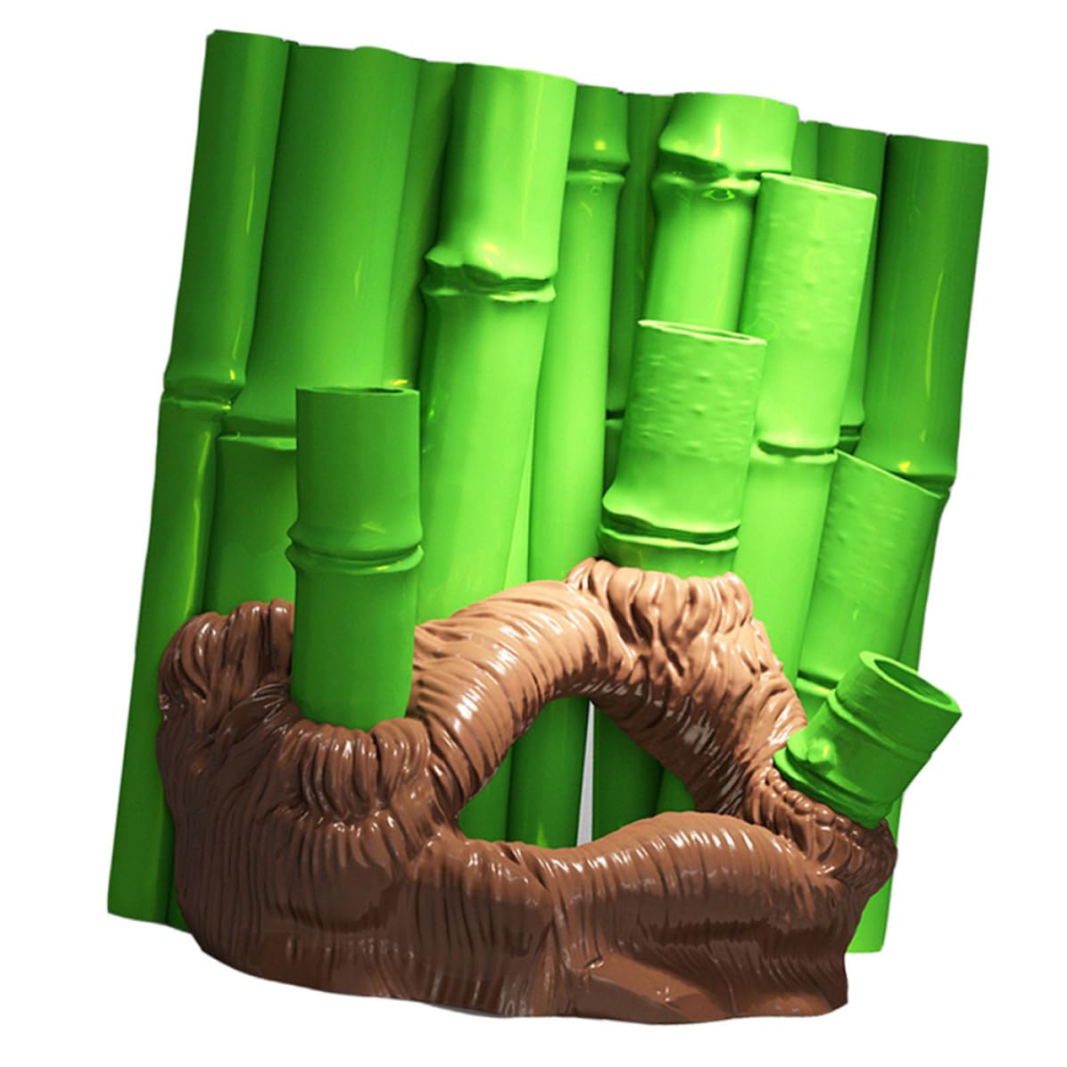SOLUSTRE Decoración Acuario Bambú 3D Cueva de Escondite en Resina