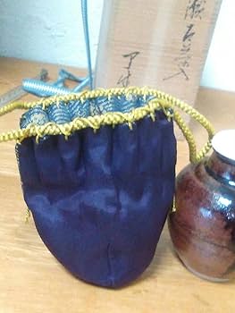 Amazon.co.jp: 茶道具 山月窯 川本了生 瀬戸丸壺茶入 茶入れ 共