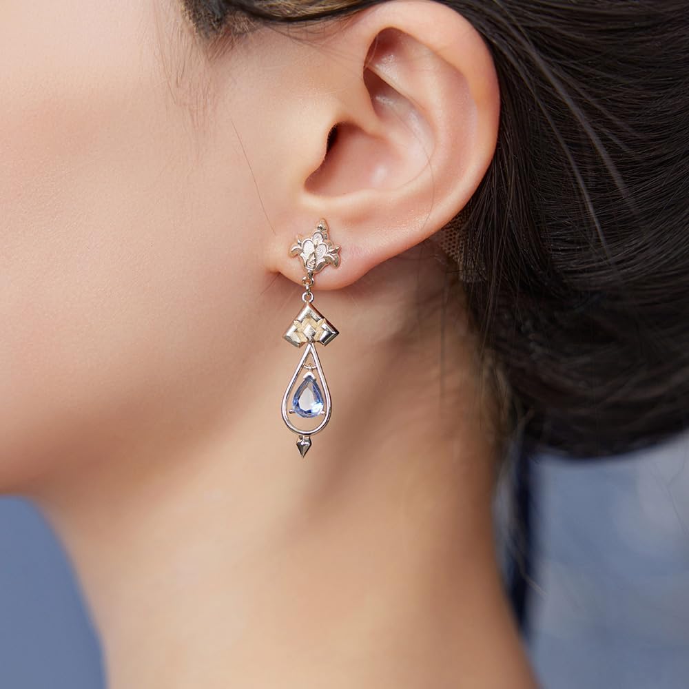 GENSHIN IMPACT Furina Impression Series - Asymmetrical Earrings&Ribbon & Pearl Chain Clip-On Earrings