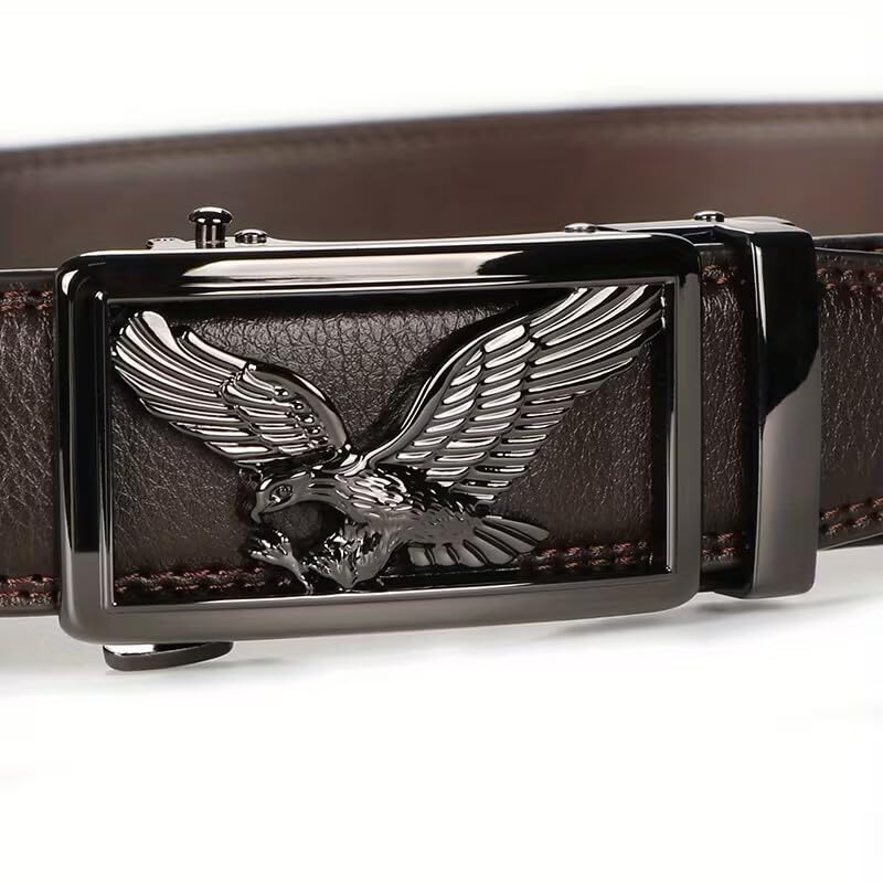 Image of WildHorn Men's Genuine Leather Belt for Men| Premium Auto-Lock Buckle | Adjustable up to 48 inch | Formal & Casual Wear | Micro-Adjust Fit | Stylish Gift Box Included