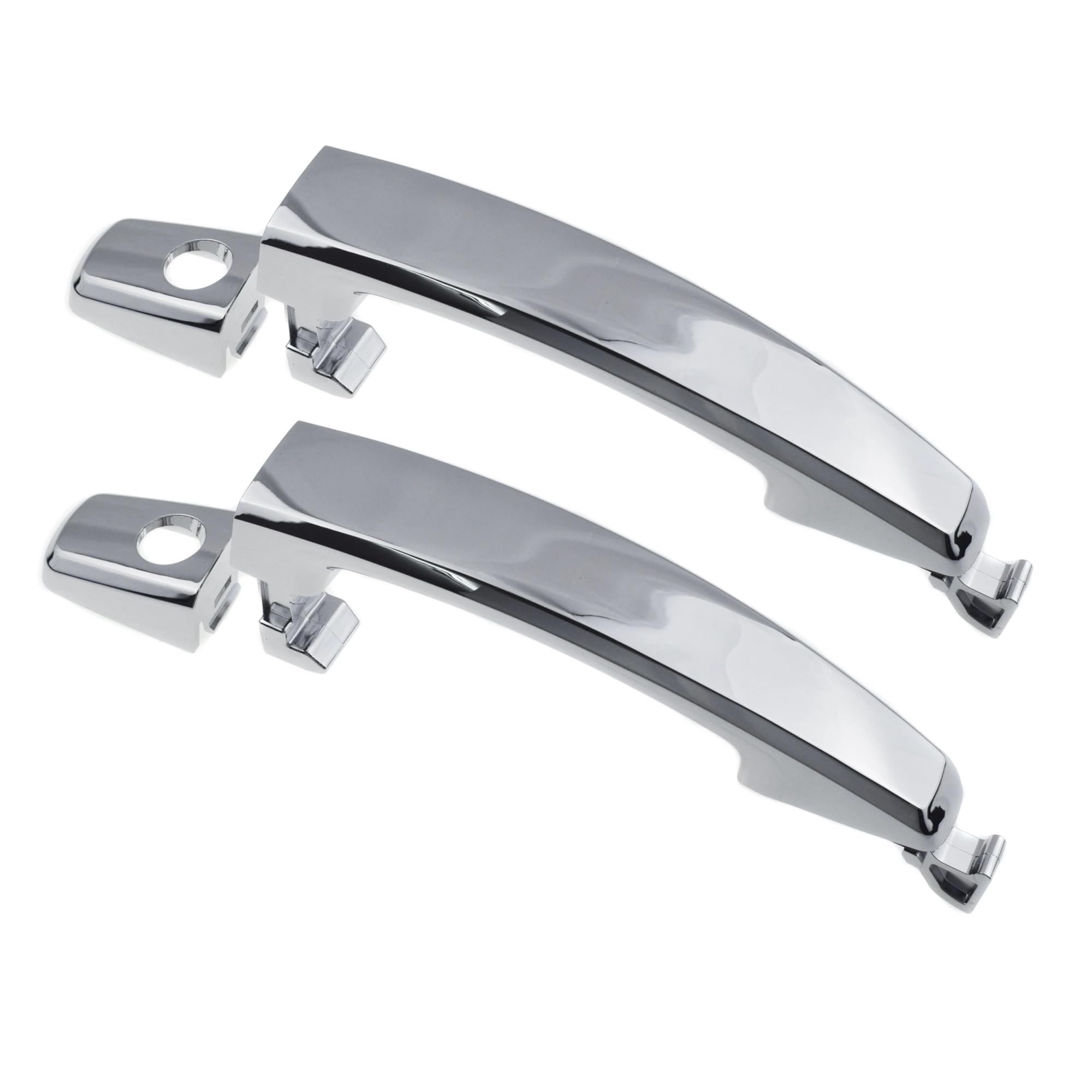 Punxdda Car Exterior Door Handle for Chevrolet for Captiva for Sport 2007-2015 for Aveo 2007-2011 Outside Door Handle Chrome Front Rear Left Right(Front X2 2 Holes)