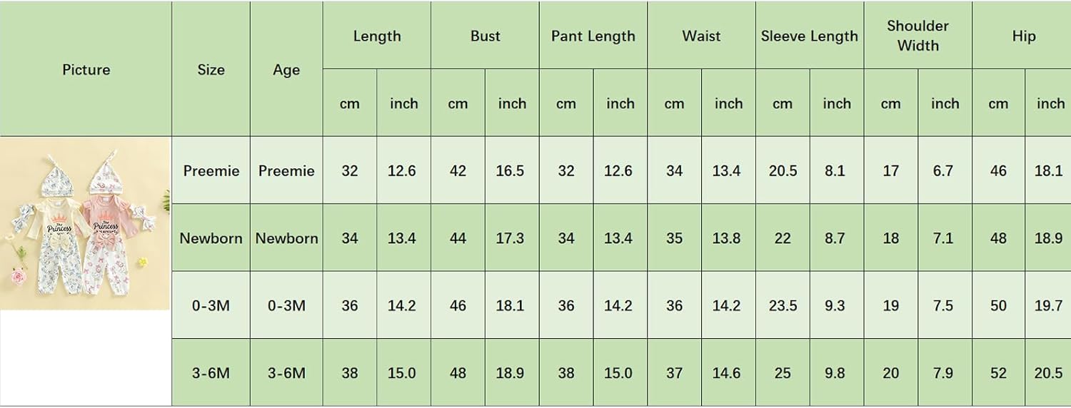 Newborn Baby Girl Clothes The Princess Has Arrived Romper Elastic Waist Pants Set Cute Infant Coming Home Outfits - Image 7