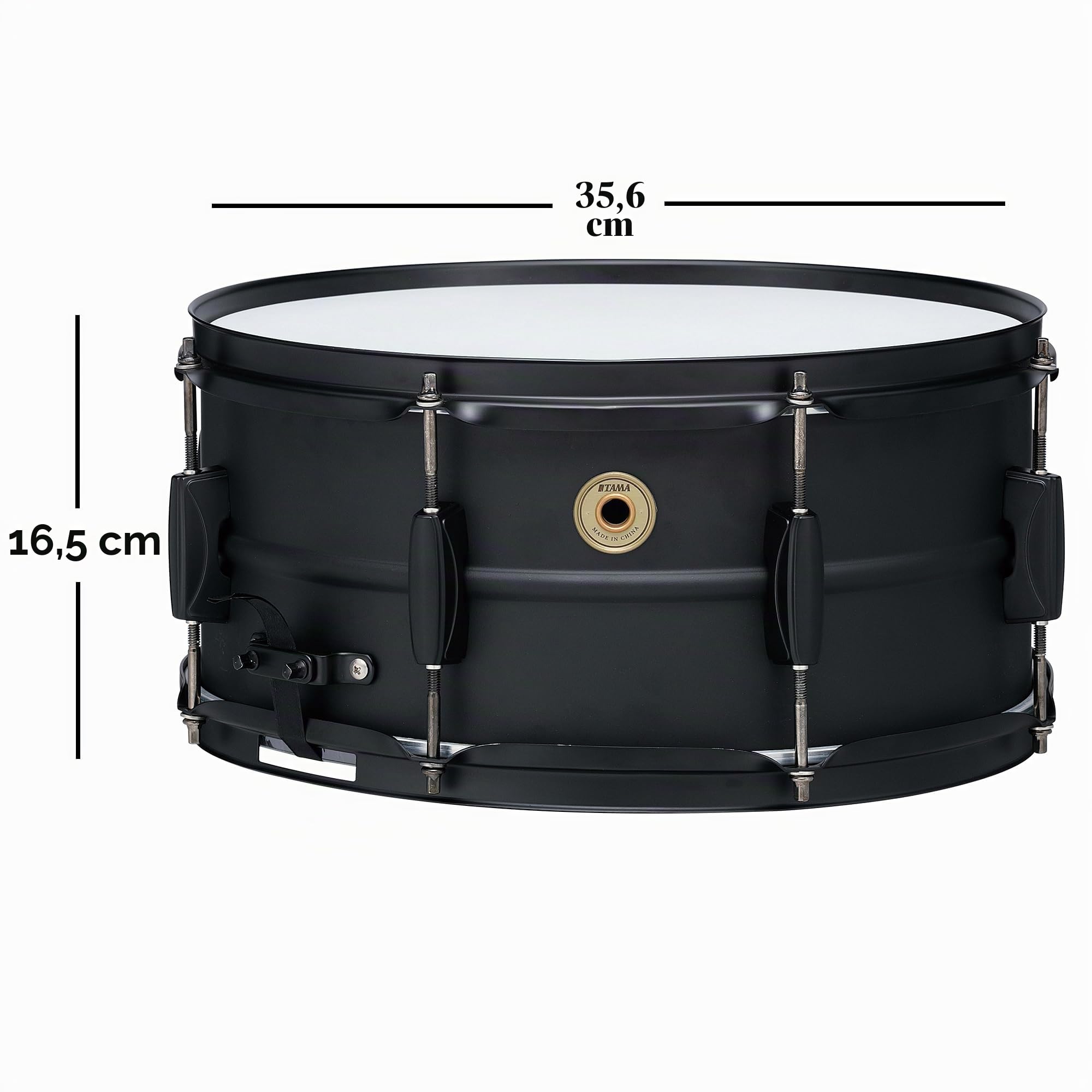 Tama BST1465BK Metalworks Black Steel Snare 14"x6,5" - Caisse claire