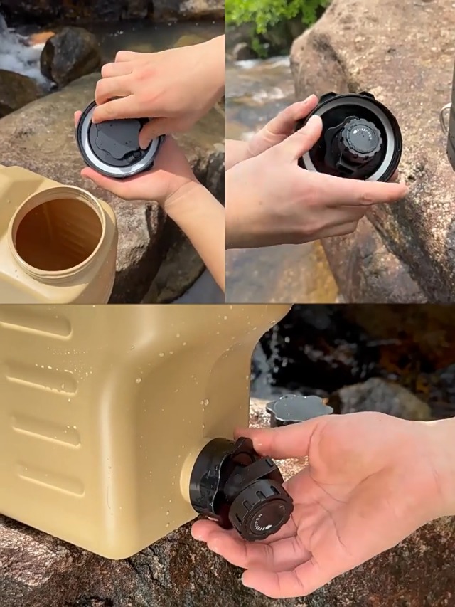 Amazon.co.jp: T Tooyful 12L水容器 水入れ 栓付き水バケツ 蛇口付き