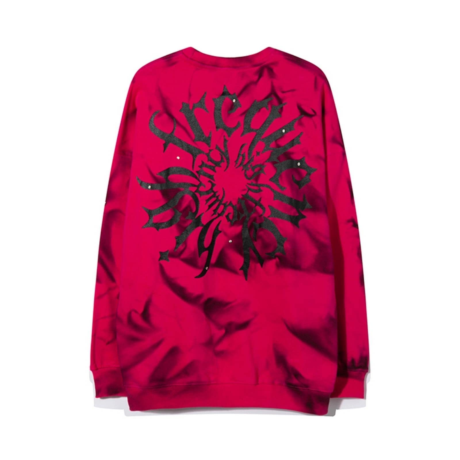 Stampa Croce Lettera Streetwear Felpe con cappuccio Uomo Felpa con cappuccio Hip Hop Casual Vintage Retro Felpa Rosso Bianco Maschio