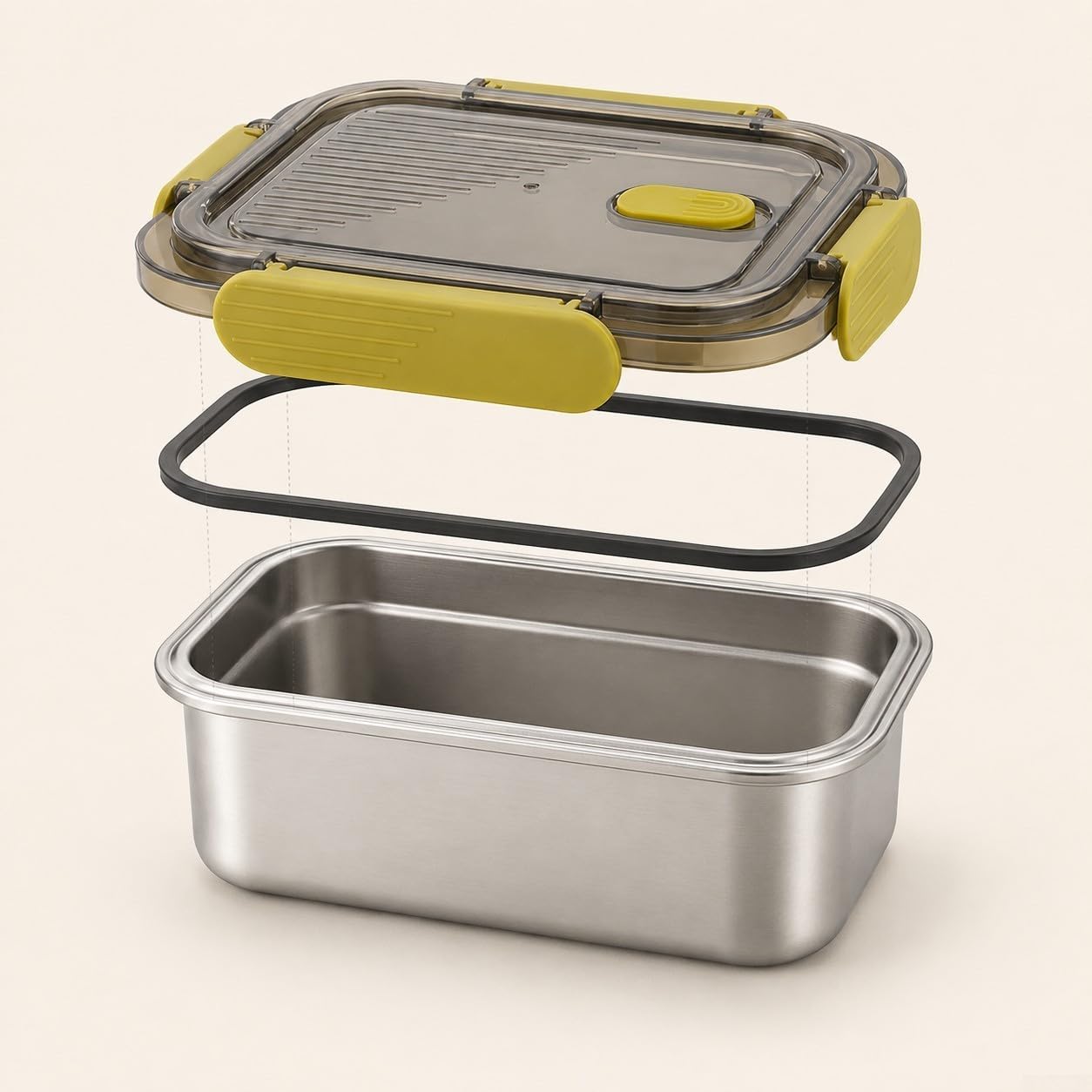Set di contenitori per alimenti in acciaio inox per il pranzo