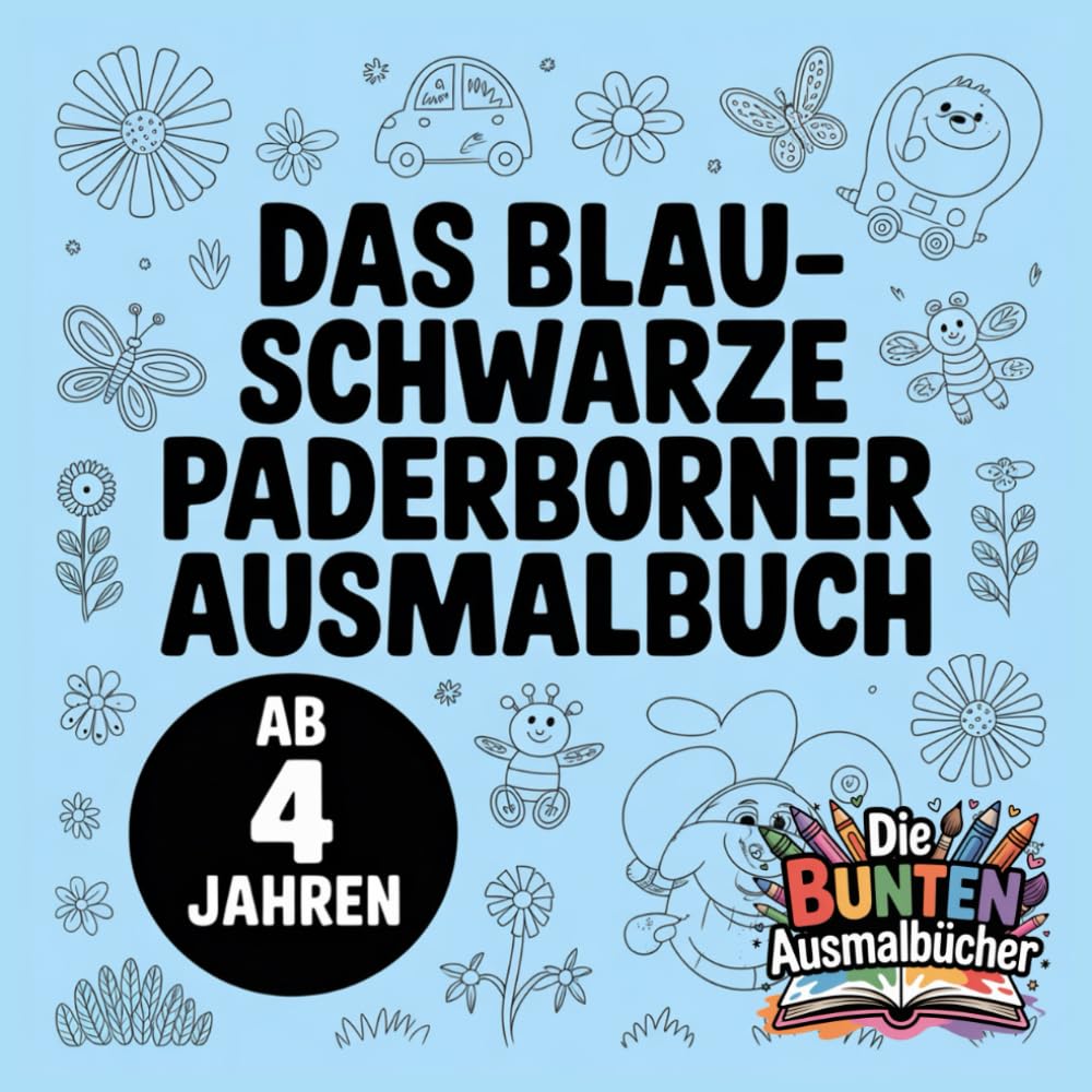 Das blau-schwarze Paderborner Ausmalbuch (Die bunten Ausmalbücher)