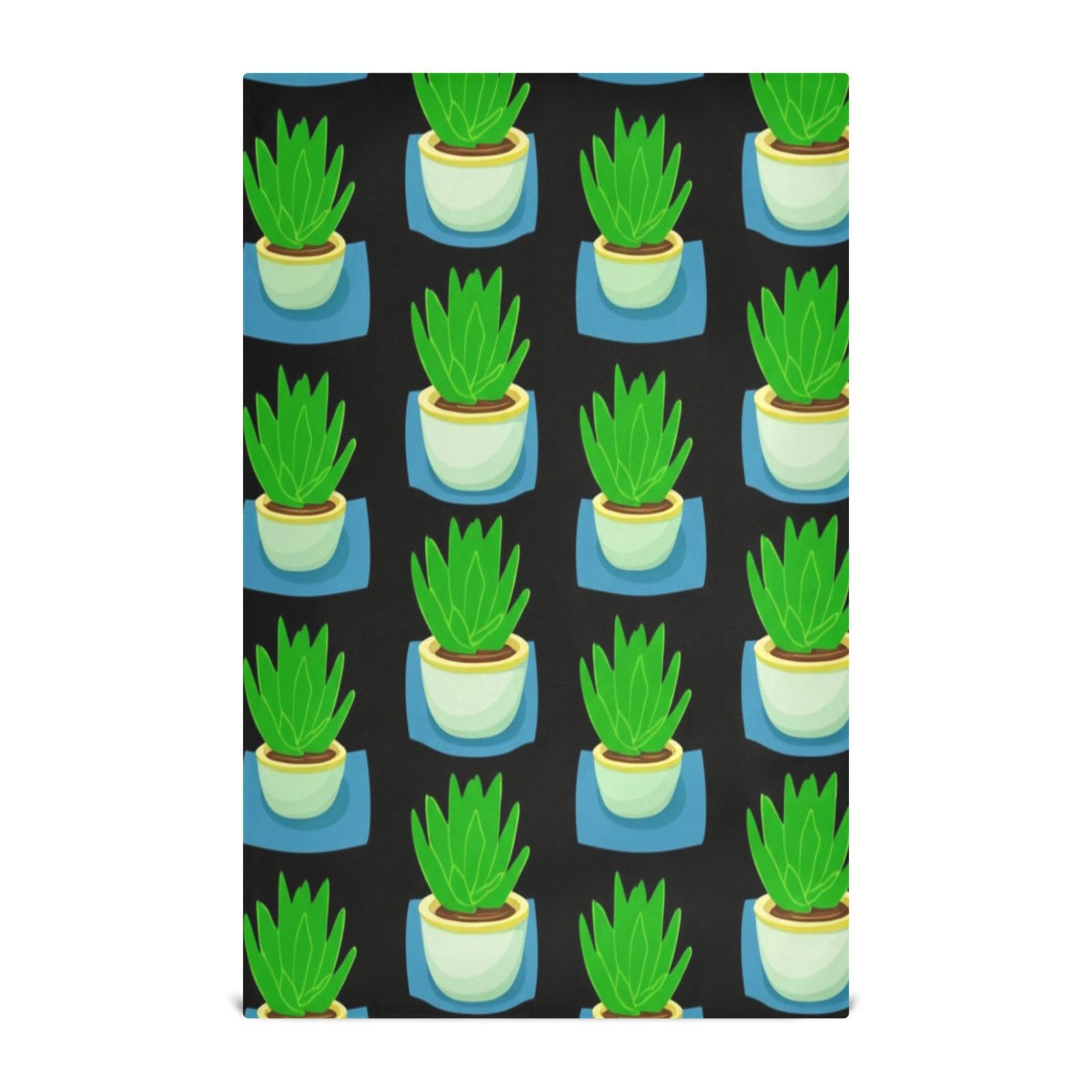 Trapos para platos lavables GAIREG con diseño de plantas en maceta para el hogar