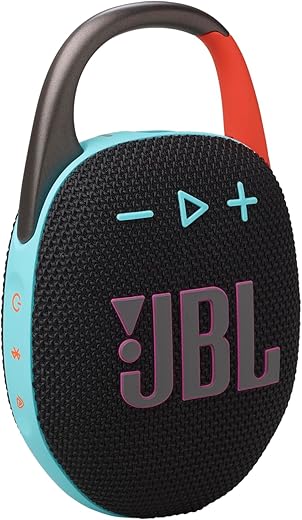 JBL Clip 5, Wireless Ultra Portable Bluetooth Speaker,Pro Sound, 12hrs of Playtime,Integrated Carabiner,Vibrant Colors with Rugged Fabric Design,...