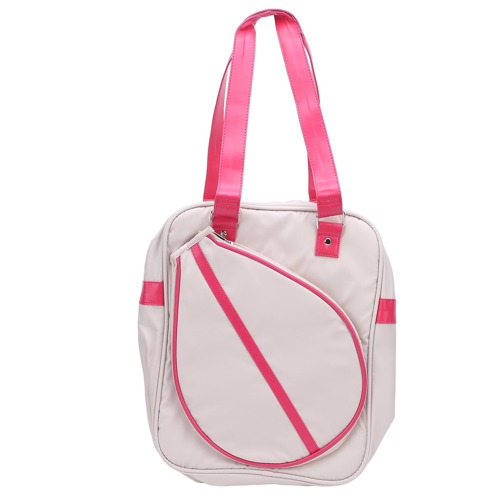 – Badminton Shoulder Bag, Built in Racket Pocket for 1 to 2 Rackets, Tennis Tote Bag with Laptop Compartment, Multiple Compartments, Lightweight Nylon Bag for Women, Water Proof