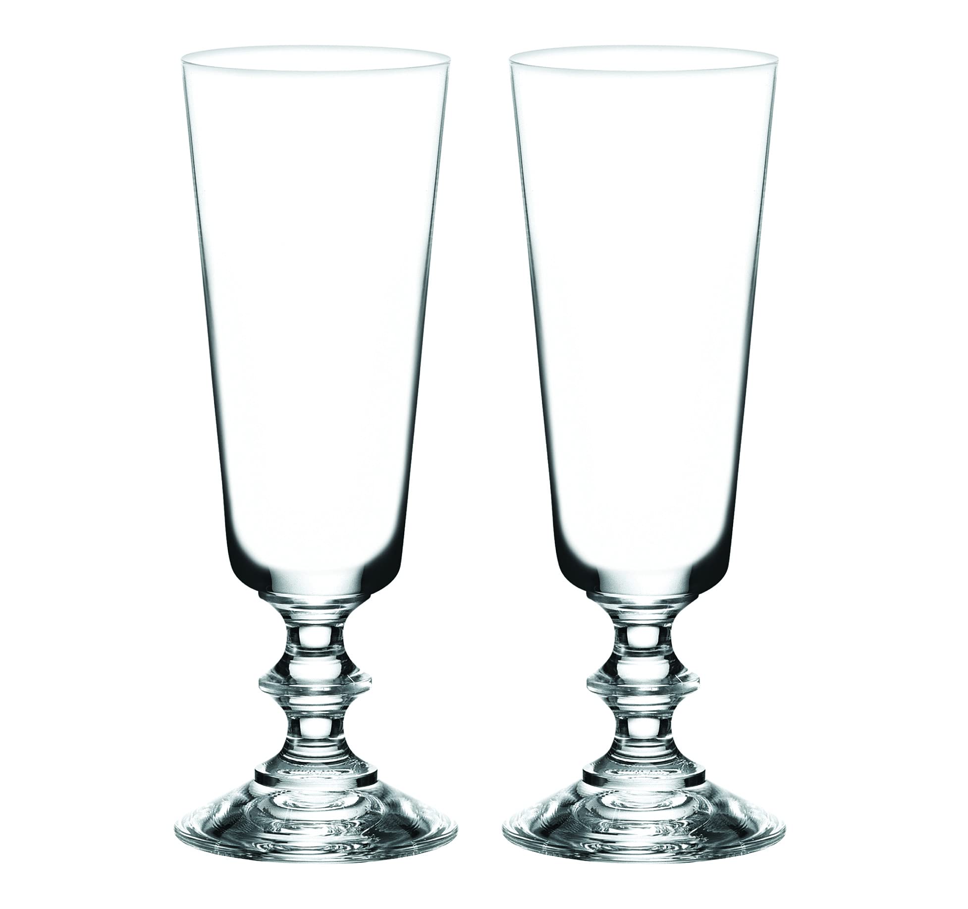 Flûtes à champagne en cristal Elizabeth DIAMANTE pour des toasts de mariage élégants