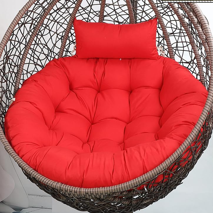 Coussin imperméable pour chaise suspendue : assise rouge moelleuse 120 cm