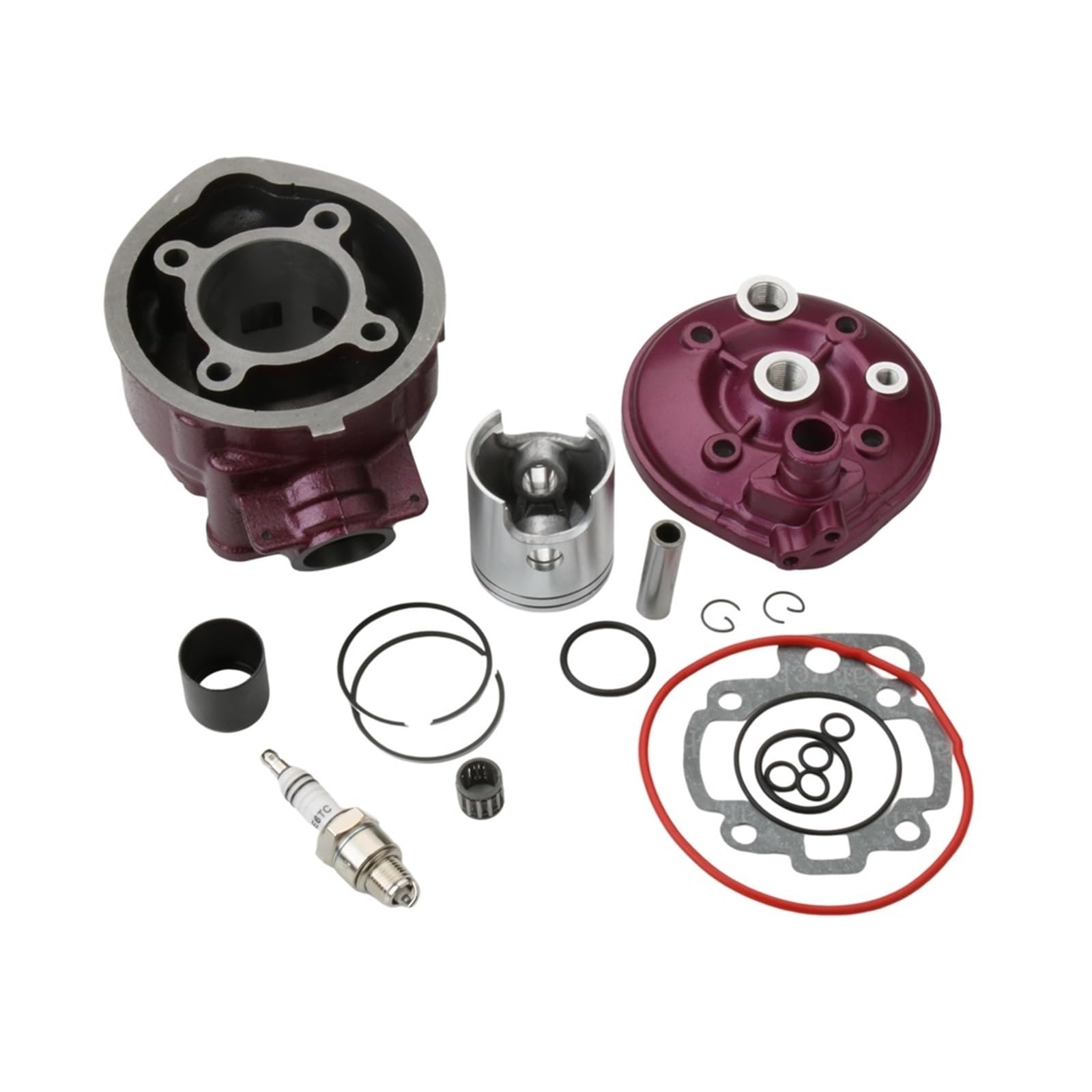 Moto 49 millimetri 90cc Big Bore Kit Cilindro e Testa for Beta 50 RR Alu Enduro Motard Pista RK6 50cc LC 2T Motore Minarelli accessori per moto