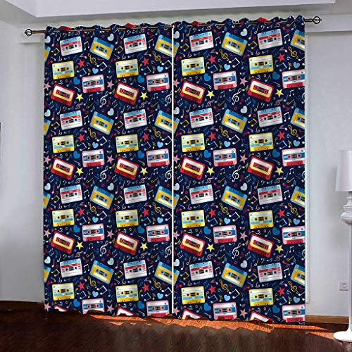 Rideaux et draperies opaques isolant thermique 2 pièces 132x160 - 2
