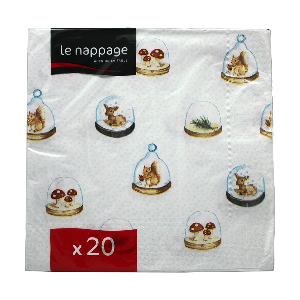 LE NAPPAGE ARTS DE LA TABLE20 Snowball Wadding Napkins 40 x 40 cm 3-Ply