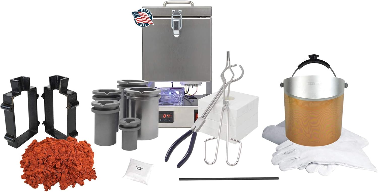 Deluxe Tabletop QuikMelt Furnace Sand Cast Set Safety Gear
