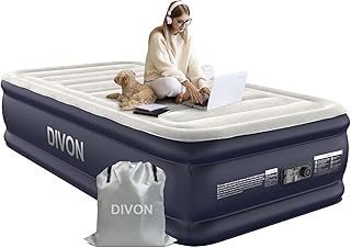Twin Raised Air Mattress with Built-in Pump