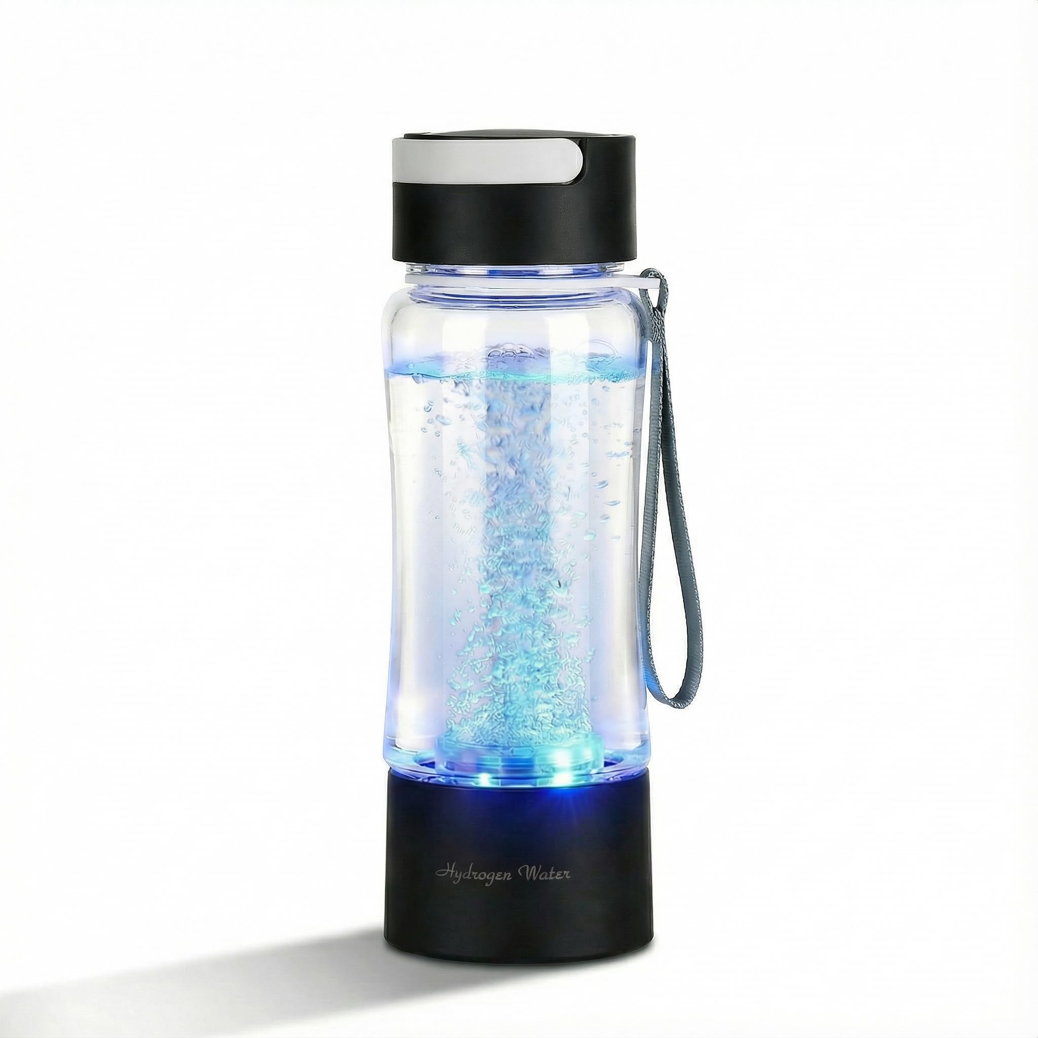 Hydrogen-1® Wasserstoff Original Wasser generator 400ml Japanische SPE-membran Wasserstoff-Inhalation, Schwarz