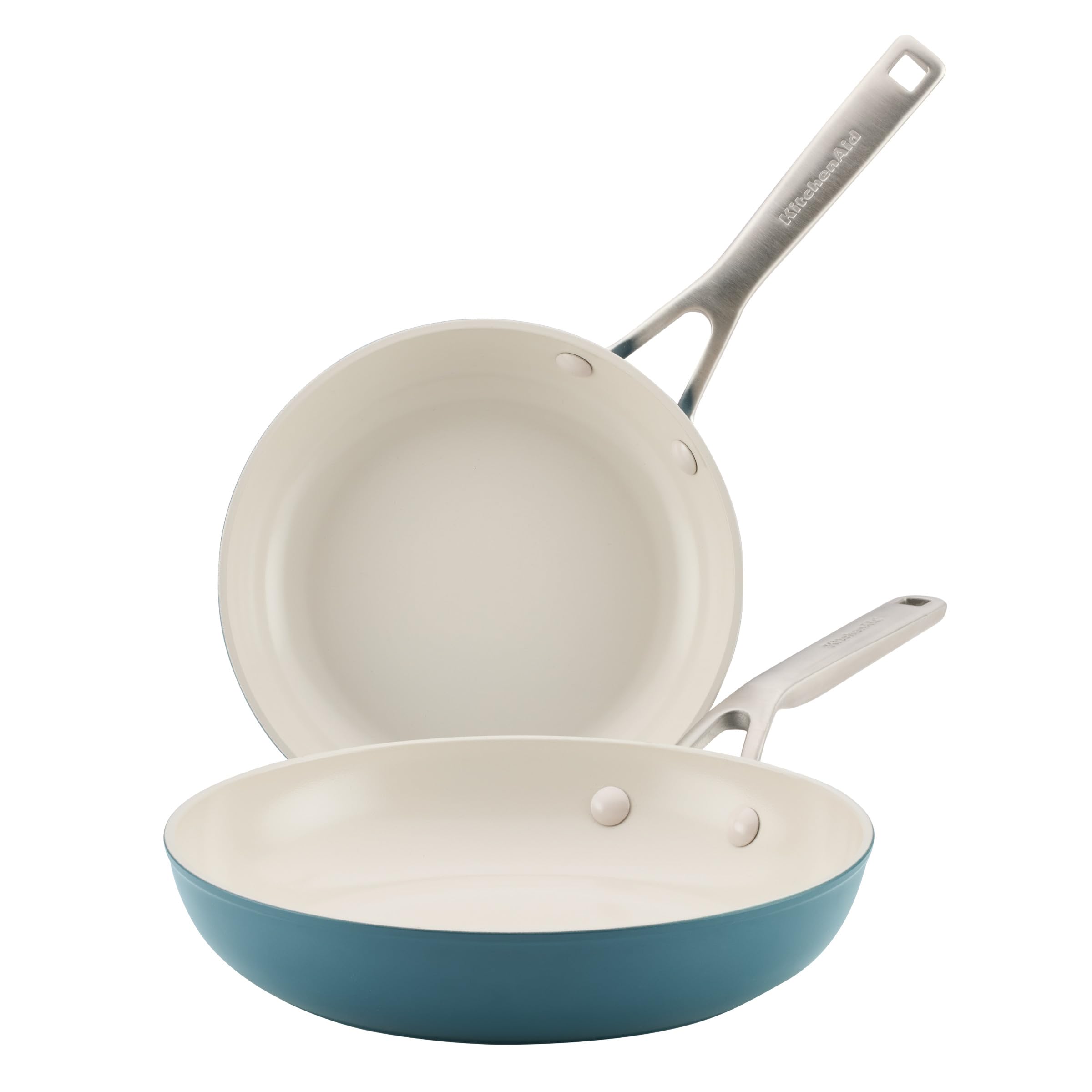 KitchenAid Hard Anodized Ceramic Induction Nonstick Cookware 2-Piece Frying Pans/Skillet Set