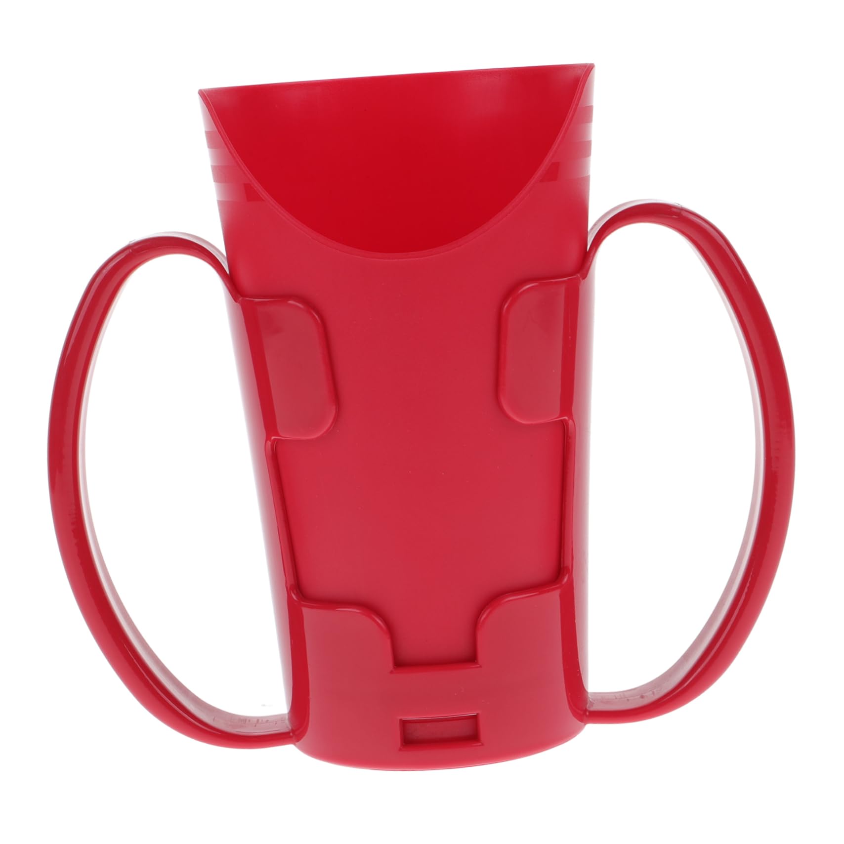 5piezas Taza De Alimentación Para Ancianos y Pacientes Diseño Antiderrame Vaso De Agua Inclinado Discapacidad y Embarazadas Color Rojo