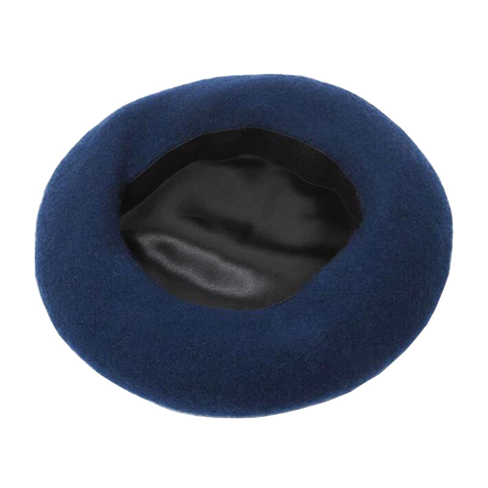 JOYHYMen's Lined Solid Color Wool Artist French Beret Beanie Hat