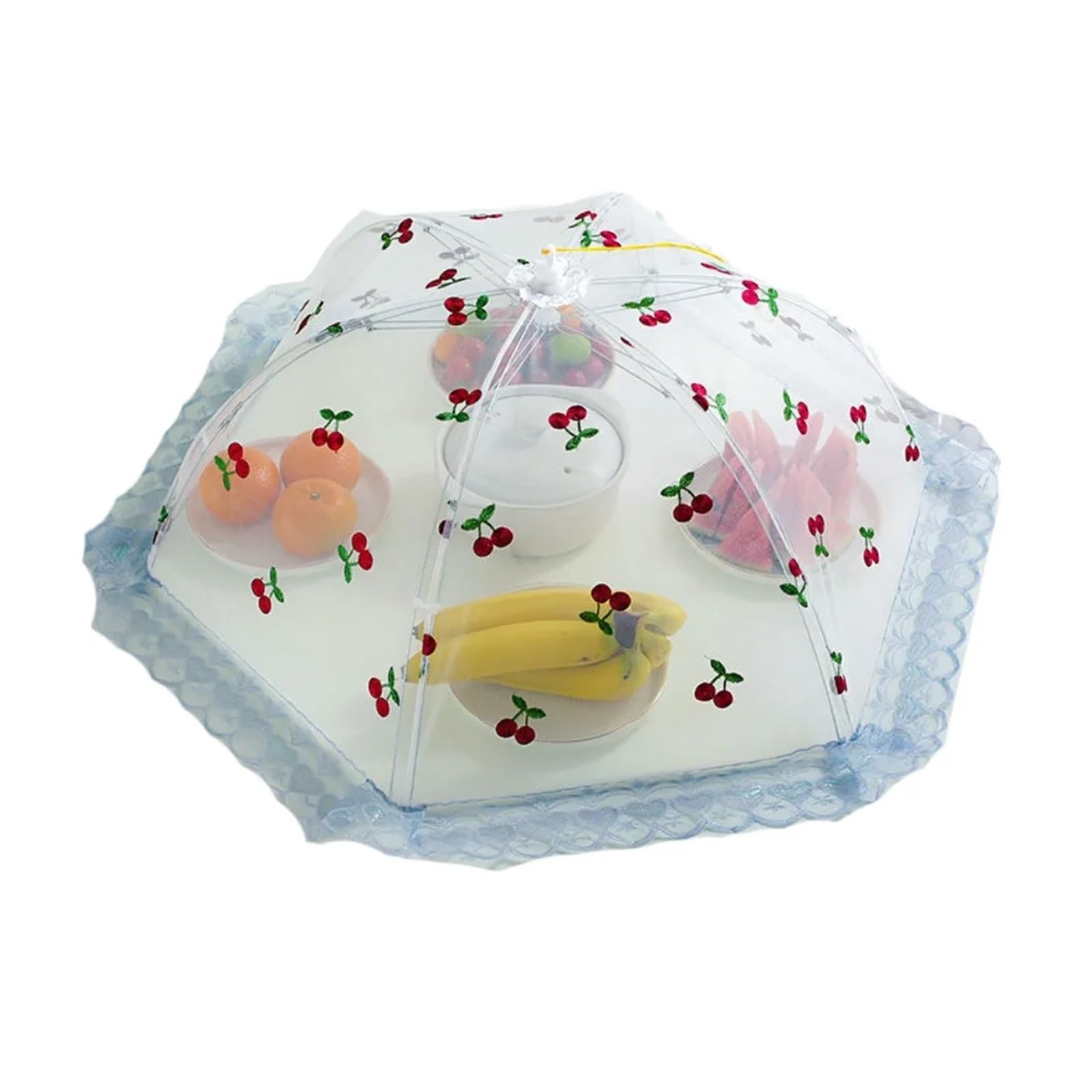 Filet de protection pour aliments bleu ciel cloche anti-mouche pour piquenique et camping