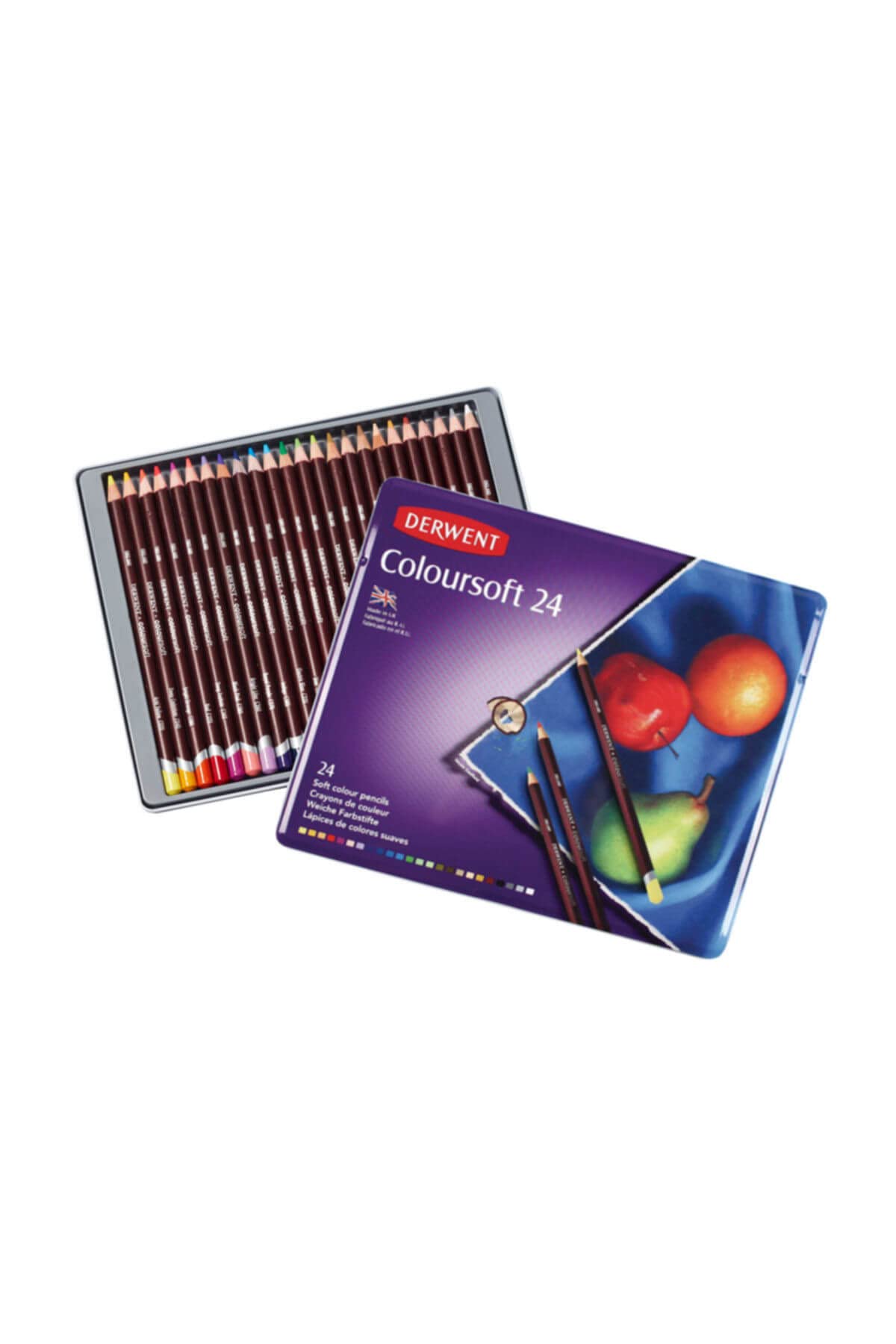 Derwent Coloursoft – Lápices de colores Set de 24
