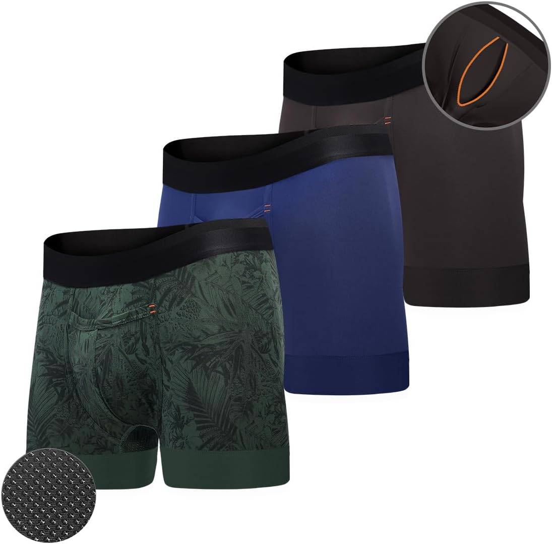 All Citizens Elite Ball Pouch Underwear for Men w/Fly, Patented Ball Pouch Design, Performance Fabric, No Ride Up Legs