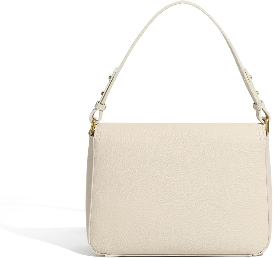 JIUFENG Genuine Leather Geometric Tote Handbag for Women