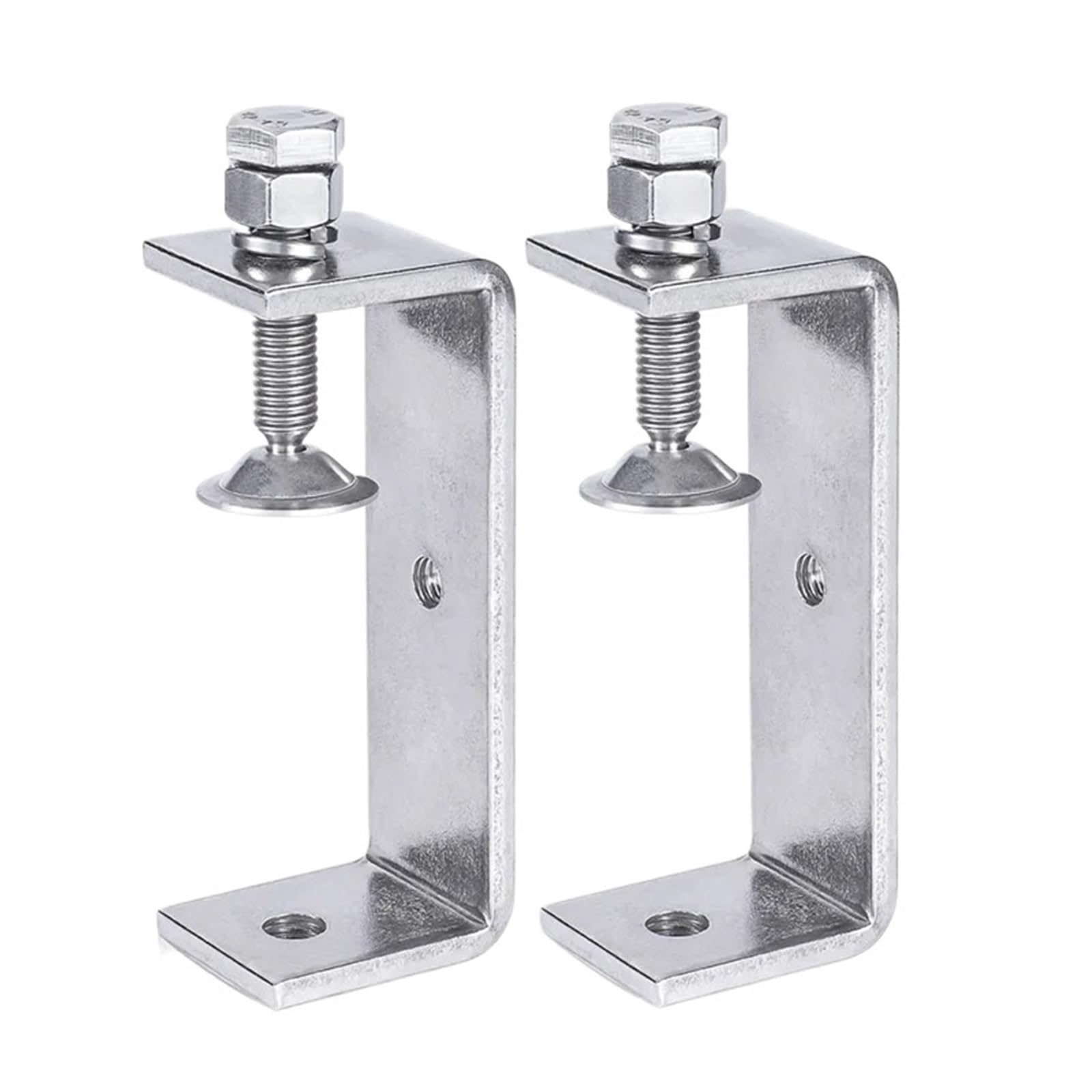 6 abrazaderas de alta resistencia metal en forma C for carpintería con mordaza ancha (130 mm) para Fijar