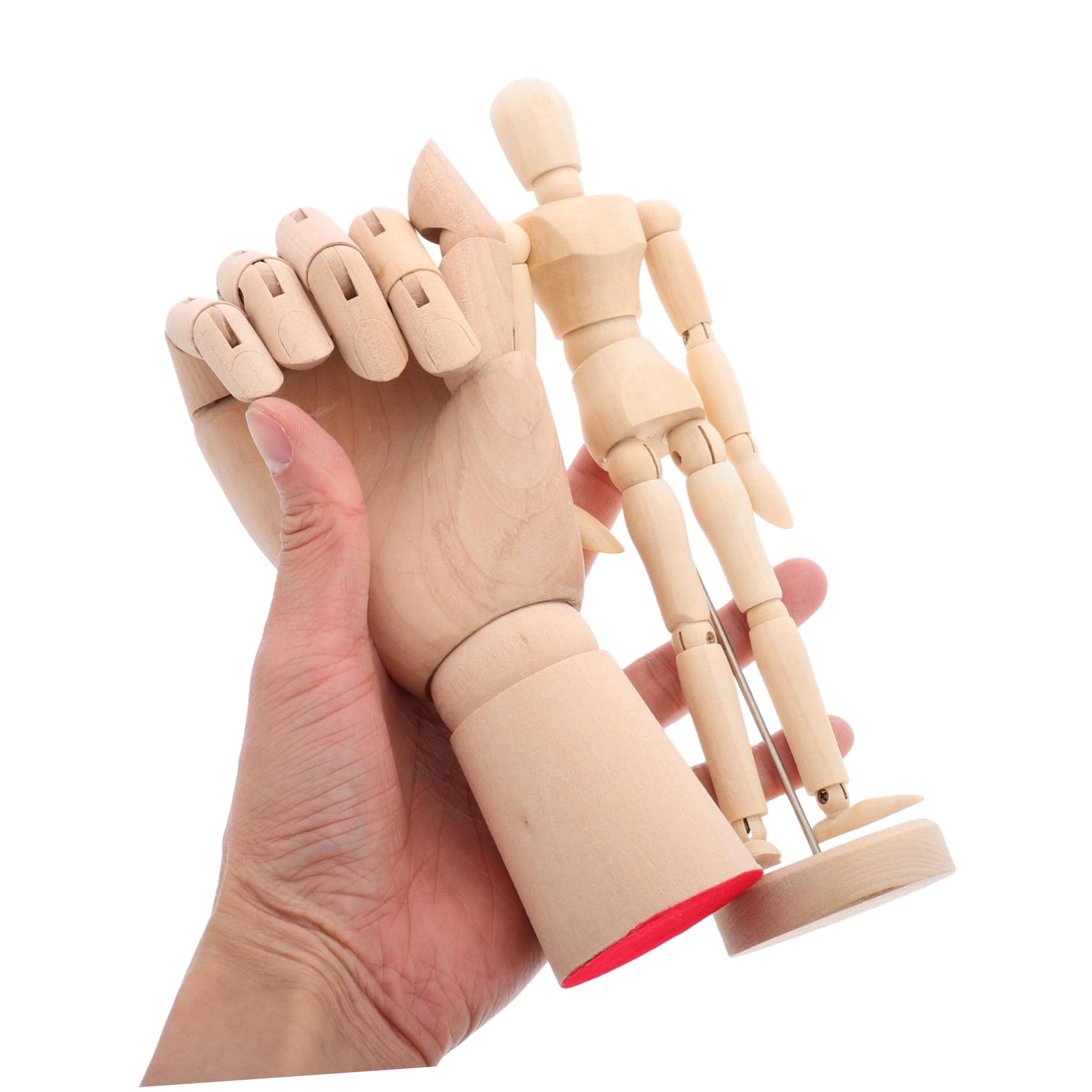Uonlytech 2stücke Holz Mannequinfiguren Und Modell Für Skizzieren Und Malen Flexibel Und Verstellbar Für Künstler Und Handwerk