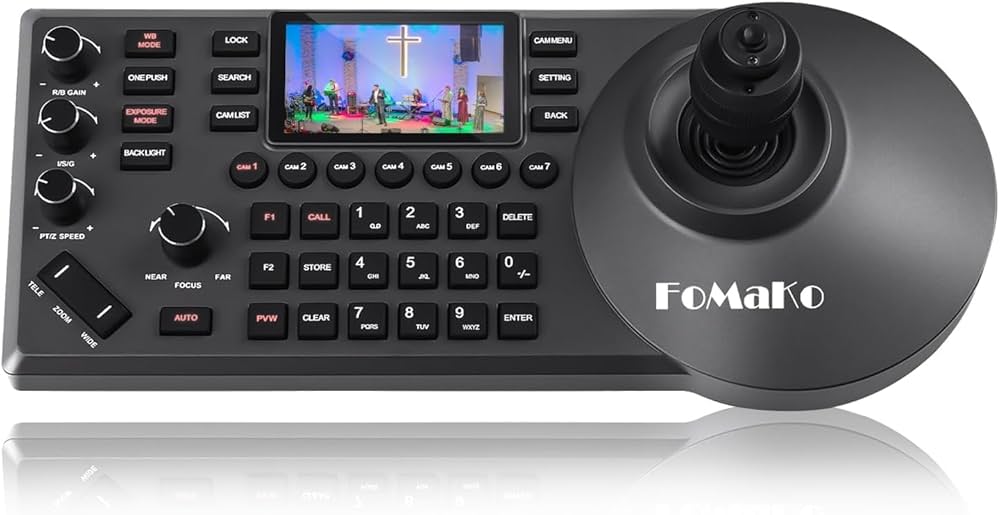 Amazon.co.jp: FoMaKo PTZ コントローラー PoE対応 3インチのLCD