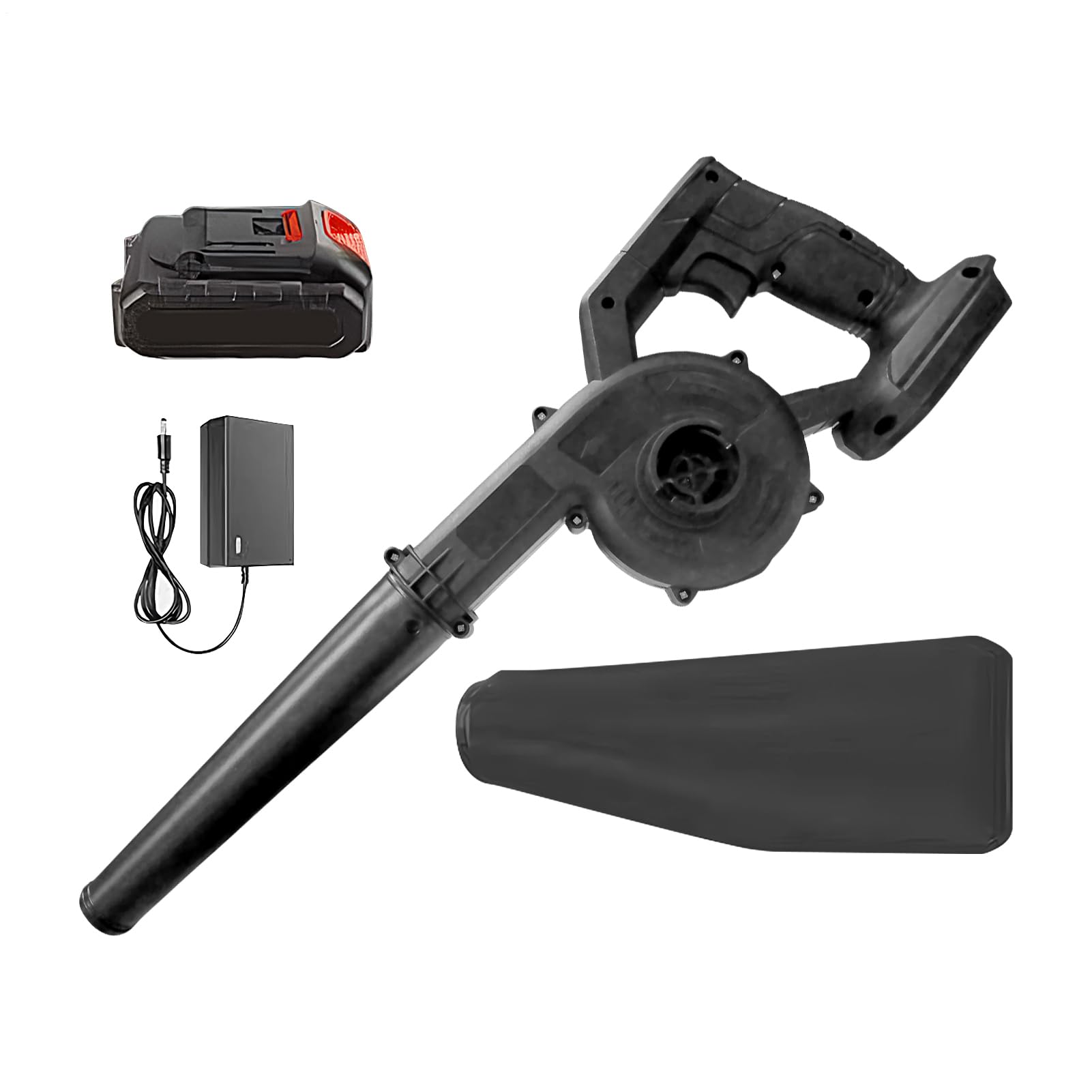 Soffiatore Elettrico per Foglie Ricaricabile Senza Fili a Batteria | Leggero Soffiatore Di Foglie Da Giardino Per Esterni Giardino Cortile Prato Balcone Casa Auto Officina