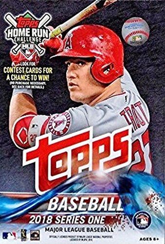 2018 Topps Series 1 Baseball EXCLUSIVE HUGE Factory Sealed 72 Card Hanger Box with 1983 Topps Baseball, Topps Salute & Other Great Insert Cards! Look for Autographs & Relics! Loaded!