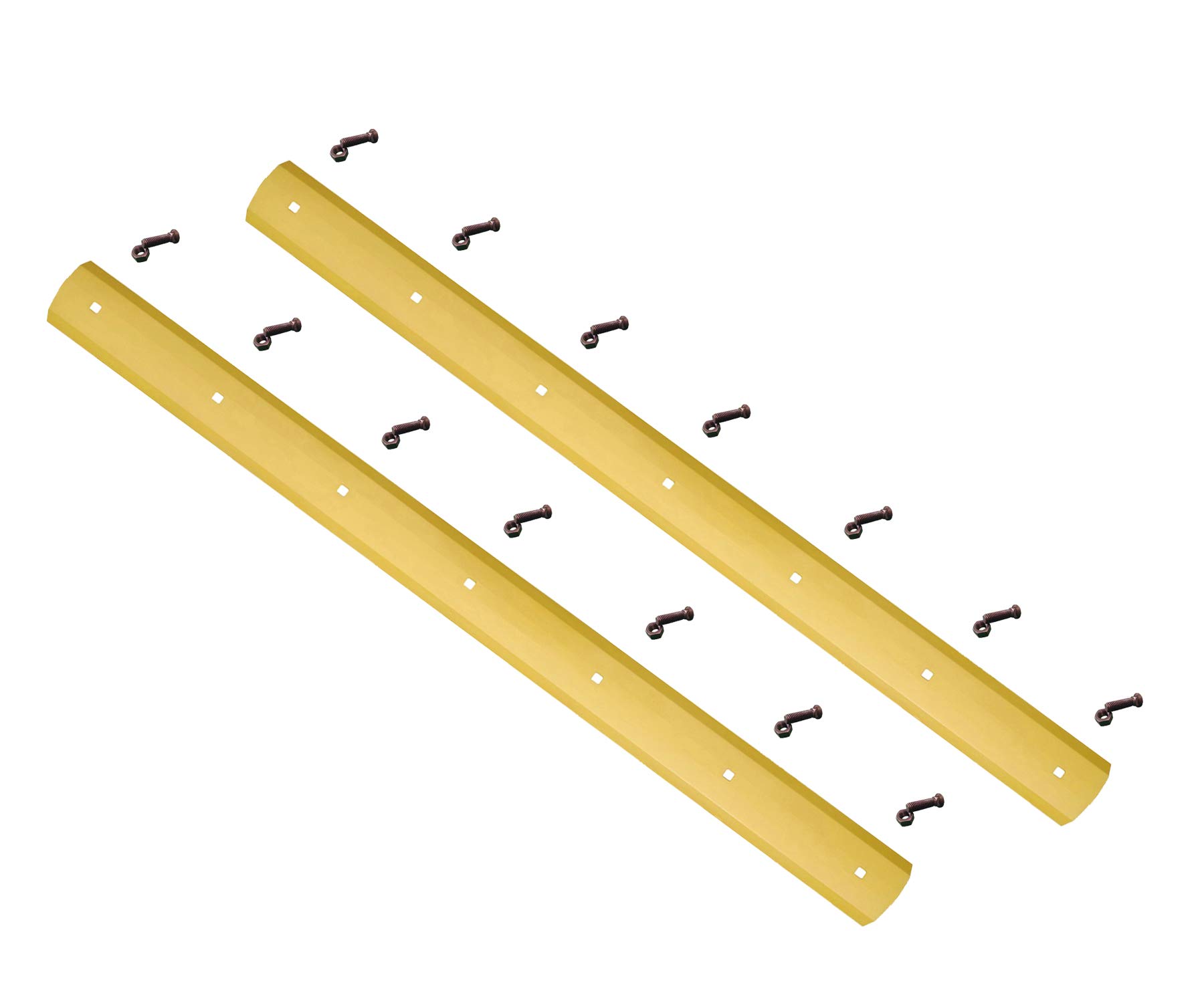 E04021 - Scraper Box/Plow Blades w Hardware, fits Some Gannon Box Blades, 1/2"x6"x79.63" (2)