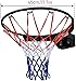 Basketball Hoop, Heavy Duty Hanging Basketball Backboards with Net and Fixtures, for Home and Garden(Black)