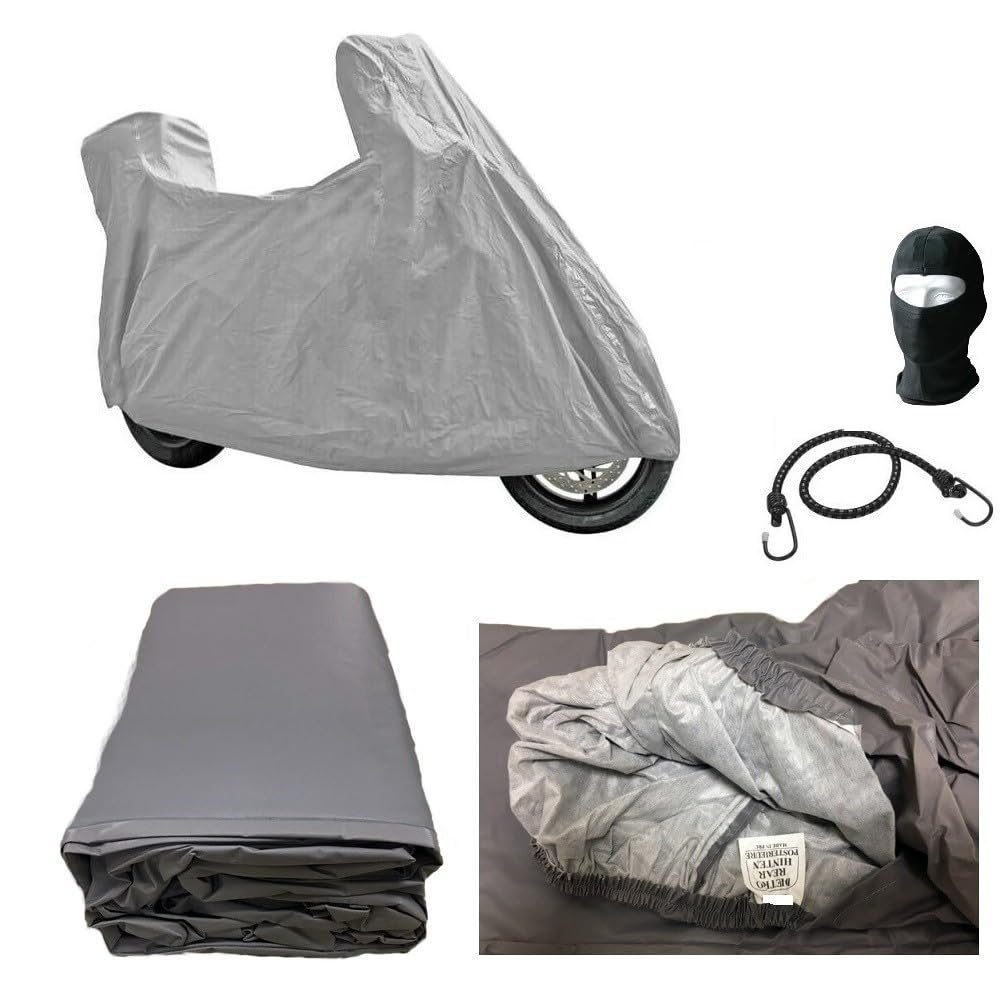 Funda protectora para moto con forro polar de 250 g para moto o scooter, parabrisas y baúl, antimoho, antimoho, antipolvo, 294 x 105 x 140 cm, compatible con 1130 VRSCD Night Rod